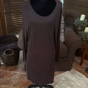 Azules Dark Brown Super Soft Knit Dress
